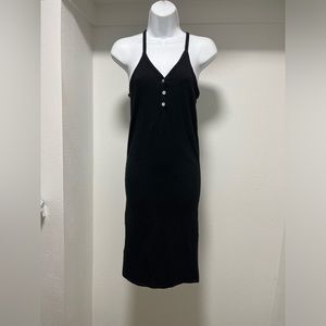 Size small zenana outfitters black button v-neck dress